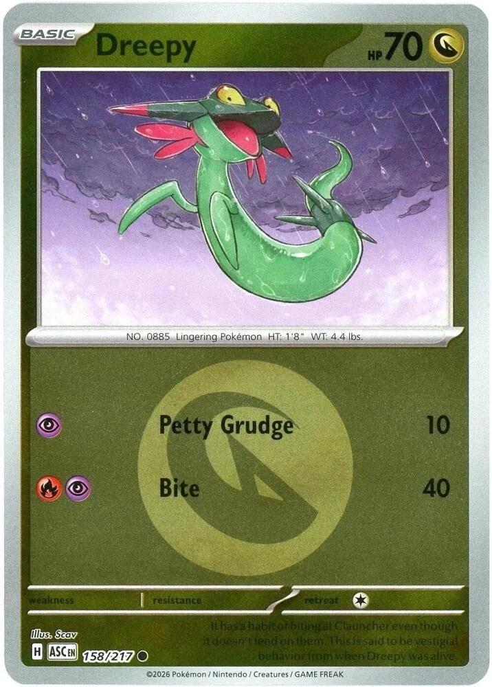 Ascended Heroes Dreepy [Energy] Pokémon card